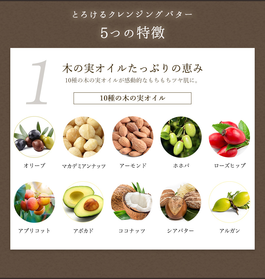 木の実オイルたっぷりの恵み