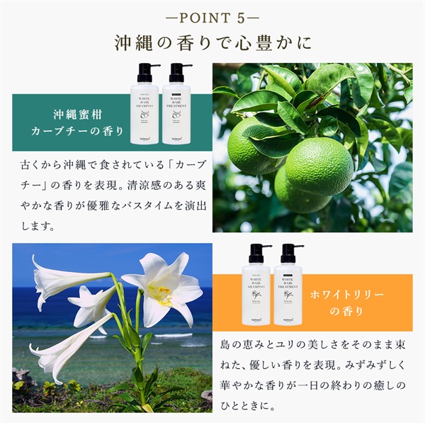 薬用ホワイトヘアシャンプーボトルイン (カーブチーの香り) 詳細画像