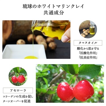 琉球のホワイトマリンクレイ洗顔石鹸 （島レモンの香り） チューブ200g 詳細画像
